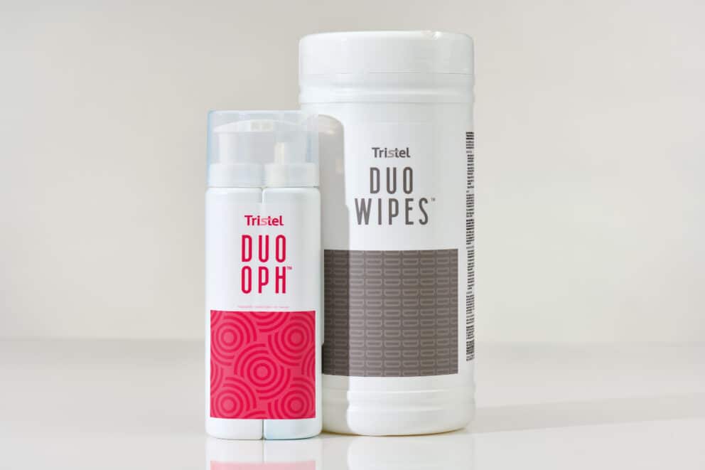 Tristel DUO OPH and Tristel DUO WIPES - Ophthalmic disinfection foam and dry wipe applicator