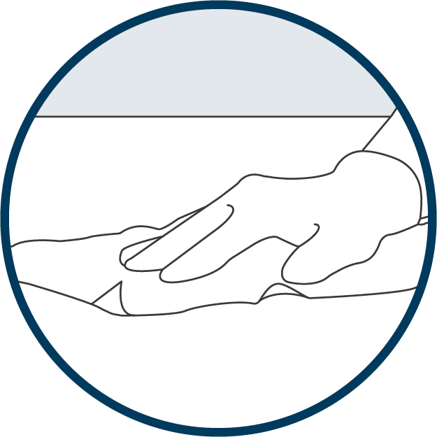 Disinfectant spray Tristel Jet FOAM creates sporicidal foam for surfaces and equipment. Step 2 - Apply
