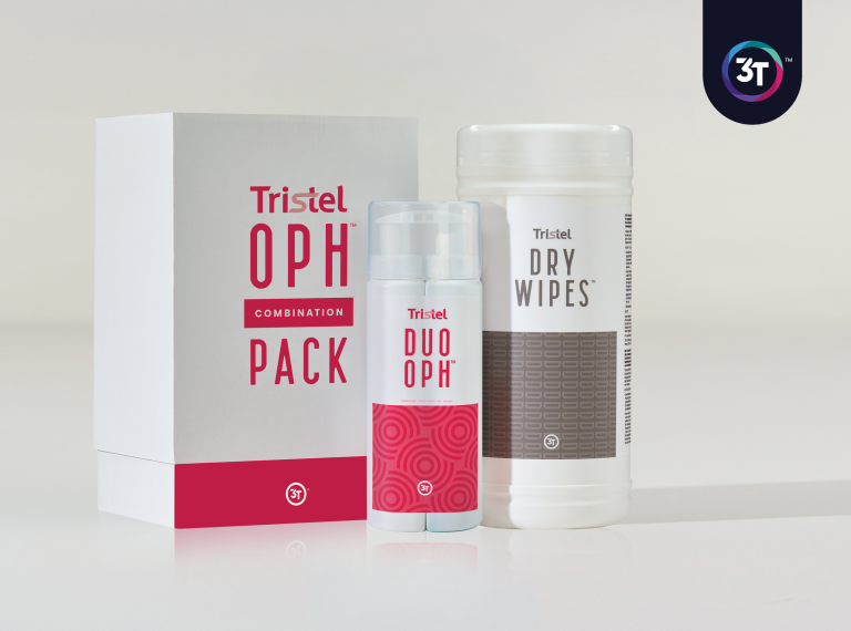 Tristel OPH Combination Pack compatible avec la traçabilité numérique 3T.